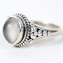 925 Sterling Silver Rainbow Moonstone Wedding Ring Size 4-12 Women Jewelry - £32.62 GBP+