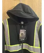 Buffalo Outdoors® Workwear Black Safety Reflective Hooded Sweatshirt Siz... - €29,82 EUR