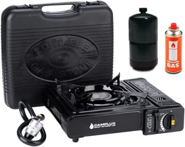 Camplux Dual Fuel Propane &amp; Butane Stove with Carrying Case, Portable Ca... - $51.99