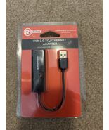 RadioShack USB 2.0 to Ethernet Adapter 10/100 Mbps RJ45 Network NEW Sealed - €18,86 EUR