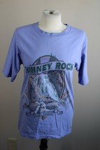 Vtg Chimney Rock North Carolina S Purple Short Sleeve T-Shirt Anvil Sansegal - £19.29 GBP