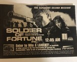 Soldier Of Fortune Inc Print Ad Advertisement Brad Johnson Atlanta Tpa14 - $5.93