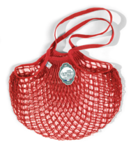 French Filt Le Fillet Regular Shoulder Carrying Net Shopping Bag - Medium (Red) - £15.62 GBP