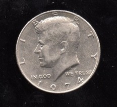 1974 Kennedy Halfdollar Circulated -High Grade Condition - $9.00