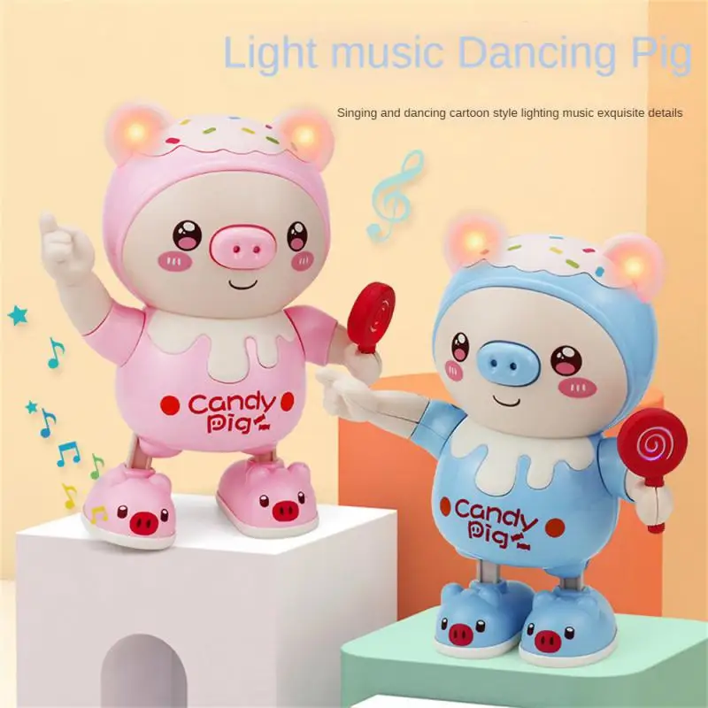 With Swing Light Music Cute Pig Pig Dancing Toy For Birthday Electronic Pets - £7.97 GBP+