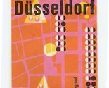 Dusseldorf Germany Brochure With Color Pictorial Map 1960 - £14.02 GBP