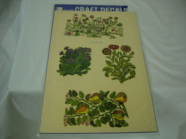 Vintage Decals By Meyercord Wild Flowers Crafts Decal Stickers - £9.45 GBP