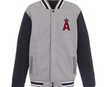 MLB Los Angeles Angels Reversible Full Snap Fleece Jacket JHD  2  Front ... - $119.99