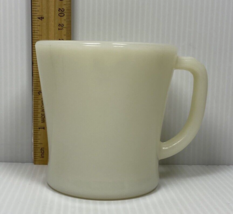 Vtg  Fire King Milk Glass D Handle Mug Off White or Ivory - £7.46 GBP