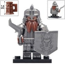 Dwarf Warrior The Hobbit Lord Of The Rings Minifigures Building Toys Gift - £2.35 GBP