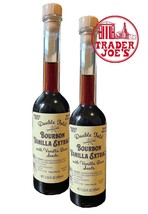 2 Packs Trader Joe&#39;s Doble Fold  Pure Bourbon Vanilla Extract 3.55 oz - £33.57 GBP