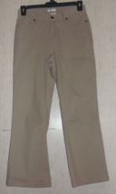 EXCELLENT WOMENS Christopher &amp; Banks Stretch BEIGE BOOTCUT JEANS  SIZE 4... - $28.01