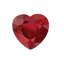 Natural Ruby Heart Shape AA/A Quality Gemstone Available in 3MM-5MM - £66.92 GBP