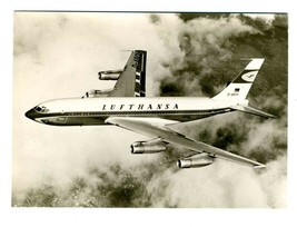 Lufthansa Boeing 720 B Official Real Photo Postcard German Airline D-ABOH - $23.82