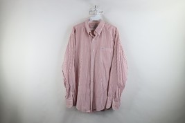 Southern Tide Mens Large Distressed Fish Logo Striped Oxford Button Down... - $24.70