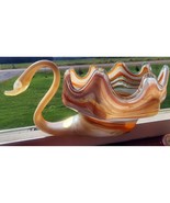 Vintage Mid Century Modern Art Glass Swan Sunset Company Spiro OK MCM - $507.33 MXN