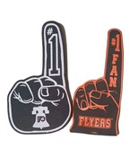 Vintage Lot 2 Philadelphia Flyers Hockey 19&quot; Orange Black Foam Fan Game ... - $13.35 CAD