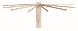8 ARM WALL LAUNDRY DRYING RACK - Amish Handmade Folding Clothes Hange 54... - $83.99