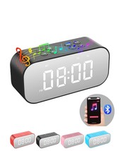 Alarm Clock For Bedroom/Office,Digital Clock With Bluetooth Speaker,Smal... - £45.05 GBP