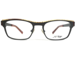 Jf Rey Gafas Monturas JF2552 0535 Gris Rojo Rectangular Completo Borde 5... - $120.83