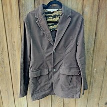 Samuel and Kevin Authorized Gear Brown w/ Camo Blazer Jacket Men&#39;s M - $20.79