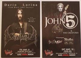 Dario Lorina / John 5 &amp; The Creatures @ Vamp&#39;s Las Vegas Promo Ad Card - £3.17 GBP