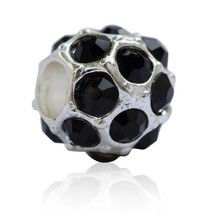 Black Accents European Bead Pandora Style Chamilia Troll Biagi - £3.86 GBP