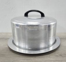 Vintage MCM Regal Aluminum Locking Cake Saver Carrier 13.75&quot; - £15.42 GBP