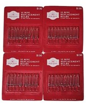 Lot of 4 Holiday Time Clear Mini Replacement Bulbs 12 Volt, 10ct (40 Total) - $15.83