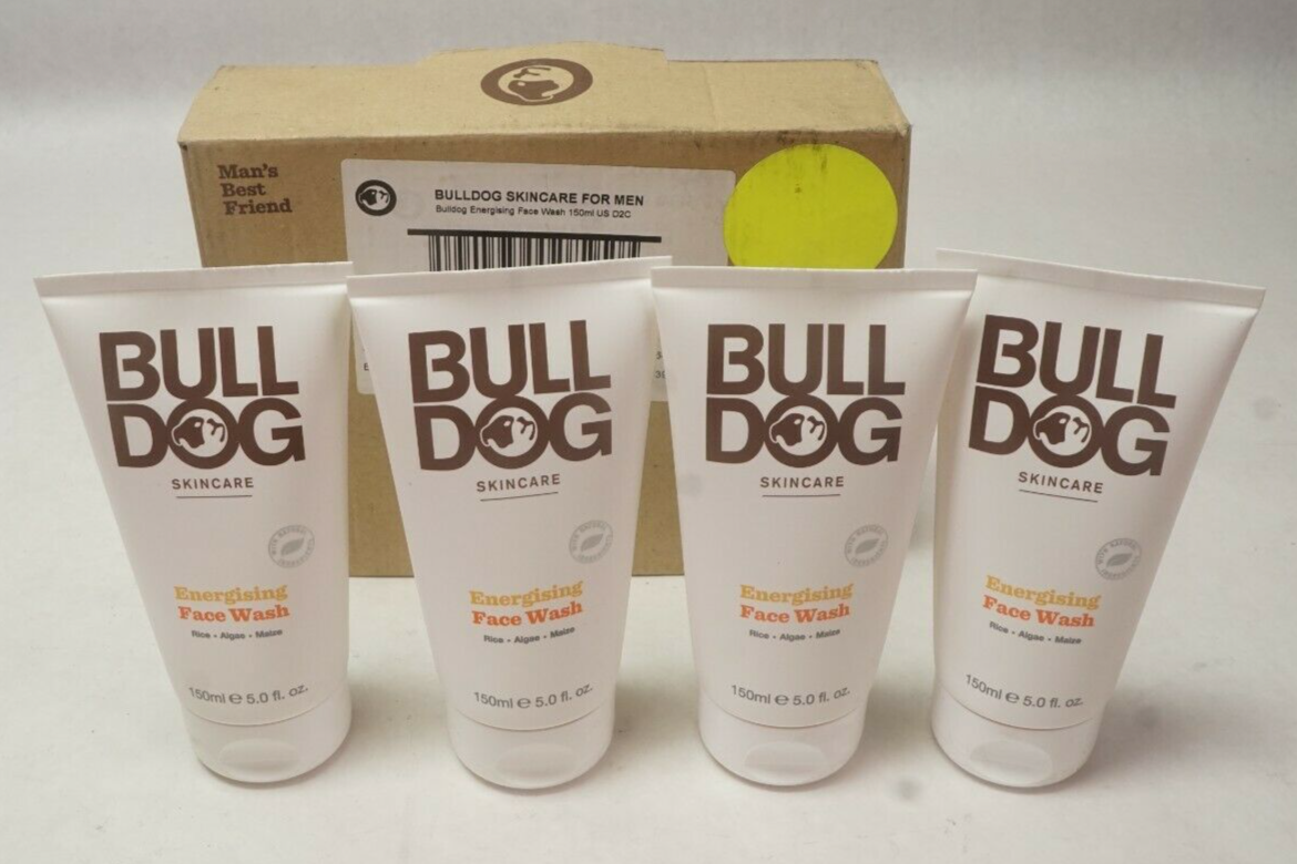 NEW (LOT OF 4) Bulldog Skincare for Men Energising Face Wash 150ml 5 fl oz - $26.53