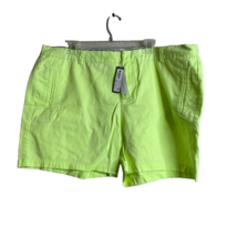 JCP Womens Shorts  Neon  Green Shorts W/ Belt Loop Size 20W NEW - £7.56 GBP