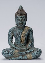 Ancien Style Khmer Bois Assis Statue De Bouddha Dhyana Méditation Mudra 21cm/8&quot; - £174.21 GBP
