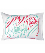 Hang Ten Sunset Stripe Neon Standard Pillowcase White 20&quot; x 30&quot; - €11,24 EUR
