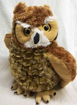 Wild Republic Very Nice Soft Great Horned Owl 12&quot; Plush Stuffed Animal Toy - £19.56 GBP