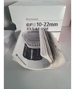 Original Box &amp; Manual ONLY for Canon EFS10-22mm F/3.5-4.5 USM Lens - $21.50