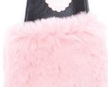 Baumwolle Candy Pink Kunstpelz Fell Unscharf Slide Sandalen Größe 7 Neu - $18.70