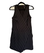 WHBM Black Size 2 Pinstripe Sleeveless Romper - $29.99