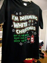 Christmas T Shirt-I&#39;m Dreaming Of A White Christmas-Medium  New w/Tag - £9.96 GBP
