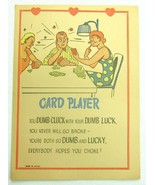 Vintage Vinegar Valentine Card Player Penny Dreadful Sarcasm Insult Ephe... - £7.86 GBP