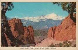 ZAYIX Postcard Pikes Peak from the Garden of the Gods Colorado 102022-PC51 - £6.27 GBP