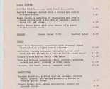 Gianni&#39;s Cafe Menu Chicago Illinois Area 1985 - $17.82