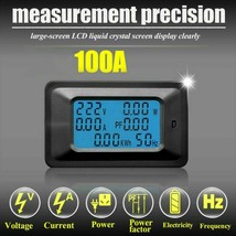 100A Ac Voltage Voltmeter Ammeter Lcd Digital Panel Power Watt Meter Mon... - £25.17 GBP