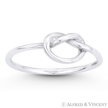 Overhand Loop Knot Charm 925 Sterling Silver Sailor&#39;s Seaman&#39;s Love Prom... - $23.79