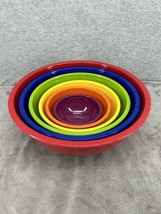 Oggi Melamine 6 Piece Mixing Bowl Set Assorted Colors - $39.98