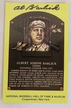 Original Authentic AL BARLICK Signed Autograph HOF Plaque Postcard Baseball - £19.88 GBP