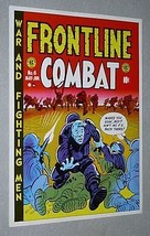 1970&#39;s EC Comics Frontline Combat # 6 war comic book cover art portfolio poster - $21.73