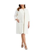 Kasper Women&#39;s texture White Plus Size Jacquard Topper Jacket Size 24W - $76.38 CAD