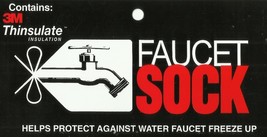 Outdoor FAUCET SOCK Water SPIGOT COVER Thinsulate Insulation frEEzing Pr... - $449.87 MXN
