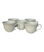 Williams-Sonoma Baroque White Cups - Discontinued Circa 2007 - Set of 5