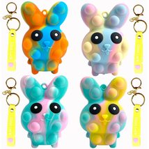 Super Rabbit Ball Pop It for Stress Reliever Keychain- Set of 4 - £9.95 GBP